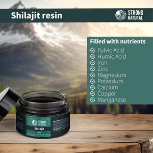 Originele Himalaya Shilajit Hars 50g – Premium Kwaliteit met Fulvinezuren & Mineralen | Strong Natural